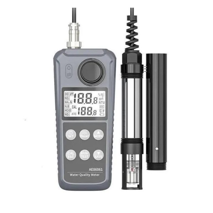 Avoztes AE86061 5 in 1 Water Quality Tester DO pH Nitrite Ammonia
