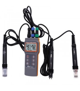 Portable Digital Dissolved oxygen Conductivity TDS Salinity pH meter Tester